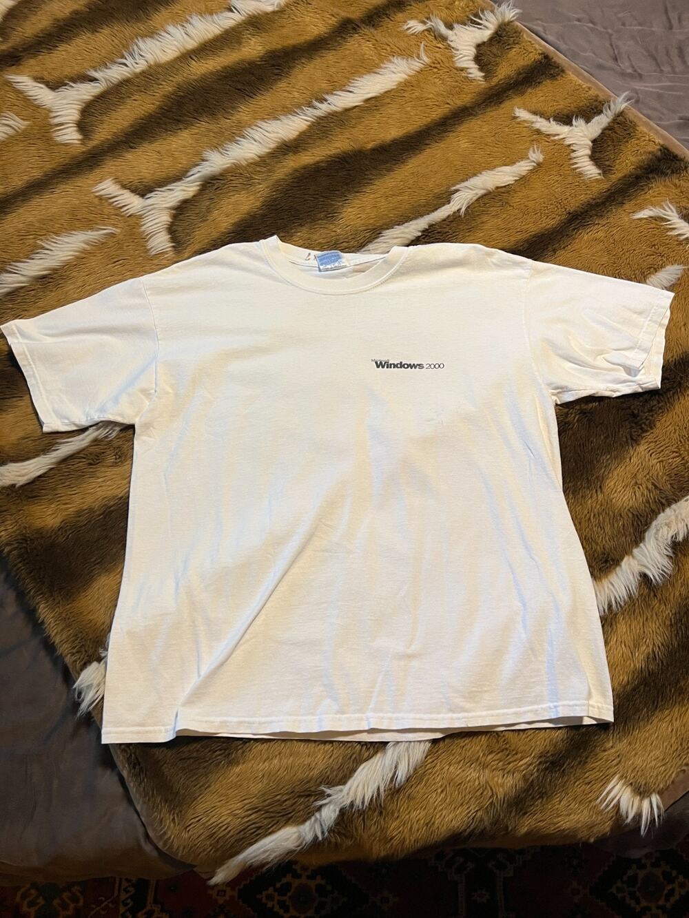 Vintage Microsoft Windows 2000 Hands On Training T-Shirt White XL Promo Rare